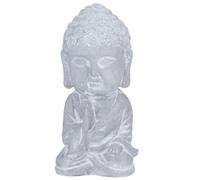 Arti Casa Statuetta di Buddha piccola, decorazione da giardino, per interni o esterni, altezza 30 cm, decorazione da tavolo, cemento