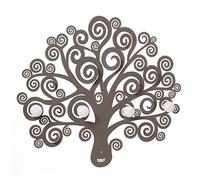 ARTI E MESTIERI Appendiabiti da Parete a Forma di Albero della Vita di Colore Fango con Ganci tra i Rami