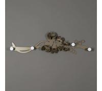 Arti e Mestieri appendiabiti stand giacche da muro mod.Orchidea cm.80x17