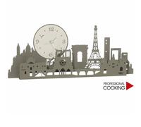 Arti e Mestieri orologio da parete design Paris city cm.58x23