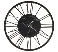 orologio da parete grande marmo Nero in Ferro 140cmdidiametro