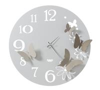Arti e Mestieri Orologio da parete in metallo con farfalle decorative dal design