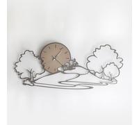 Arti & Mestieri, Orologio Paesaggio Fango 98cm, Acciaio