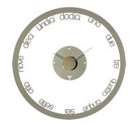 Arti e Mestieri Orologio da parete rotondo grande in metallo dal design moderno