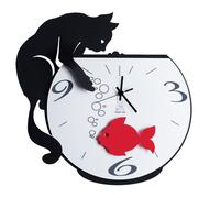 ARTI E MESTIERI orologio da parete TOMMY & FISH con pesciolino rosso a pendolo