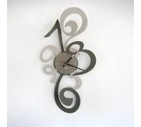 Arti e Mestieri Orologio da parete Truciolo Metallo Fango/Sabbia