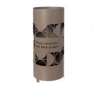 portaombrelli moderno singing in the rain Beige in Ferro 23x55Hcm