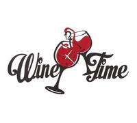 Arti e Mestieri, Wine Time, Orologio da Parete Nero e Rosso 67cm, Acciaio
