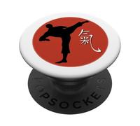 Arti marziali combattente Tai Chi Qi gong con segno chi PopSockets PopGrip Adesivo