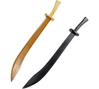 Arti Marziali Spade di Legno Kung Fu Spadone Nero da Allenamento Spada per La Pratica della Forma Coltello Giocattolo per Bambini Machete Fatto A Mano con Tradizione Cinese