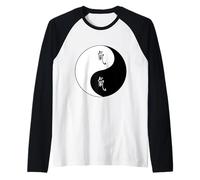 Arti Marziali Taiji Yin Yang Taoismo Simbolo e Chi Maglia con Maniche Raglan