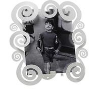 Arti & Mestieri 3538C158 PortaFoto Grande Con Spirali Cloe 31x31h cm (20x25 foto) Colore Bianco Marmo