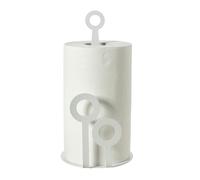 Arti & Mestieri Bollicine - Porta rotolo di Design 100% Made in Italy - in Ferro, ⌀ 15x30h cm (Bianco Marmo)