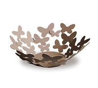 Arti & Mestieri Butterfly - Centro Tavola Grande di Design 100% Made in Italy - in Ferro, 40 x 15 cm - Beige
