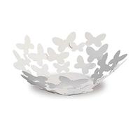 Arti & Mestieri Butterfly - Centro Tavola Piccolo di Design 100% Made in Italy - in Ferro, 28 x 11 cm - Bianco Neve