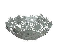 Arti & Mestieri Centro tavola grande Margherite ispirato alla natura di design 100% Made in Italy, in Ferro, 32 x 8H cm (Giada)