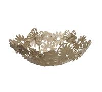 Arti & Mestieri Centro tavola grande Margherite ispirato alla natura di design 100% Made in Italy, in Ferro, 32 x 8H cm (Miele)