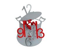 ARTI E MESTIERI orologio da parete CHEF 35 x H 50 cm in metallo verniciato