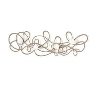 Arti & Mestieri – Appendiabiti da muro Doodle – Ferro e legno, 77 x 25 cm – Beige