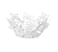 Arti & Mestieri Farfalloso - Centro tavola piccolo di Design 100% Made in Italy - in Ferro, 31 x 12h cm (Bianco marmo)