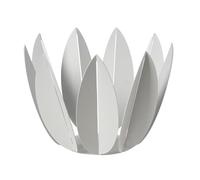 Arti & Mestieri Ficus - Agrumiera di Design 100% Made in Italy - in Ferro, 27,6 x 23 cm (Bianco marmo)