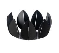 Arti & Mestieri Ficus - Centrotavola di Design 100% Made in Italy - in Ferro, 28,6 x 13 cm (Nero)