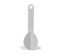 Arti & Mestieri Ficus - Porta rotolo di Design 100% Made in Italy - in Ferro, 16,3 x 30 cm (Bianco marmo)