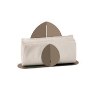 Arti & Mestieri Ficus - Porta tovaglioli di Design 100% Made in Italy - in Ferro, 24 x 6 x 16,5 cm (Beige)