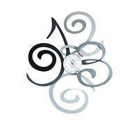 Arti & Mestieri Filomena - Orologio da Parete di Design 100% Made in Italy - in Ferro, 80 x 93 cm - Antracite e Alluminio