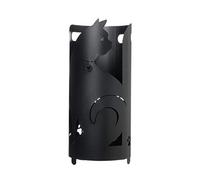Arti & Mestieri Linea Gatti - Porta Ombrelli di Design 100% Made in Italy - in Ferro, 23 x 55 cm - Nero
