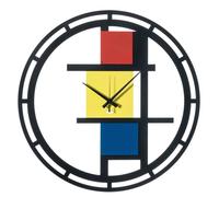Arti & Mestieri, Mondrian, Orologio da Muro, Metallo