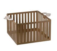 Arti & Mestieri Old - Cestino porta pane di Design 100% Made in Italy - in Ferro, 28 x 20 x 12 cm (Oro laccato)