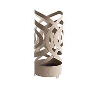Arti & Mestieri Optical - Porta Ombrelli di Design 100% Made in Italy - in Ferro, 53 x 54 cm - Beige