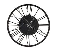 Orologio da parete CLASSICO MARMO BIG , Diametro 90 cm quadrante effetto marmo marmo stampato e numeri romani colore Nero