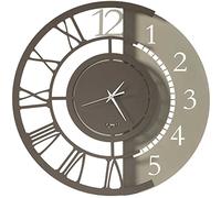 Orologio da parete doppio stile Full Metal Jack lato allantica numerazione romana e dallaltro alla numerazione araba Diametro 45 m piccolo colore Sabbia e Bronzo