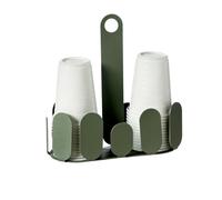 Arti & Mestieri Park - Porta bicchieri di Design 100% Made in Italy - in Ferro, 20x8,7x20h cm (Giada)