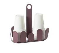 Arti & Mestieri Park - Porta bicchieri di Design 100% Made in Italy - in Ferro, 20x8,7x20h cm (Viola Ametista)