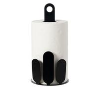 Arti & Mestieri Park - Porta rotolo di Design 100% Made in Italy - in Ferro, ⌀ 15x30h cm (Nero)