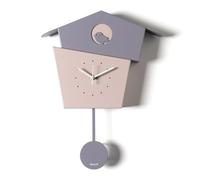 Arti & Mestieri Picchiarello - Orologio a pendolo da parete di Design 100% Made in Italy - in Ferro, 36 x 45h cm (Glicine, gelso e glicine)