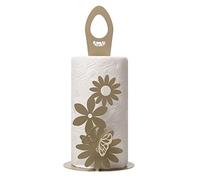 Arti & Mestieri Porta Rotoli Margherite dal design 100% Made in Italy ispirato alla natura, in Ferro, 15 x 33H cm (Miele)