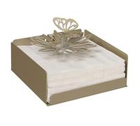 Arti & Mestieri Porta Tovaglioli Margherite dal design 100% Made in Italy ispirato alla natura, in Ferro, 17 x 17P x 12H cm (Miele)