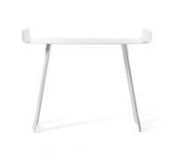Arti & Mestieri Tibet - Consolle da ingresso di Design 100% Made in Italy - in Ferro, 110 x 35 x 85h cm (Bianco marmo)