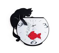 Arti & Mestieri, Tommy & Fish, Orologio da Parete Nero Goffrato, Acciaio