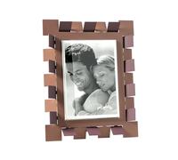 Arti & Mestieri Vertigo - Porta foto grande di Design 100% Made in Italy - in Ferro, 22 x 27,6h cm (Mocha mousse e viola ametista)