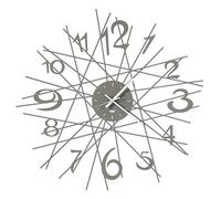 Arti & Mestieri Zig Zag - Orologio da Parete di Design 100% Made in Italy - in Ferro, Diametro 70 cm - Fango