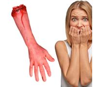 Arti sanguinosi di Halloween - parti umane realistiche, decorazione a mano raccapricciante, rappresentazione del corpo falso raccapricciante, sceneggiatura inquietante con | Horror-T