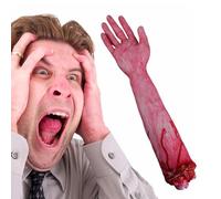 Arti sanguinosi di Halloween - parti umane realistiche, decorazione a mano raccapricciante, rappresentazione del corpo falso raccapricciante, sceneggiatura inquietante con | Horror-T