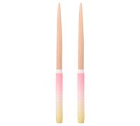 Artibetter 1 paio di bacchette per batteria in legno antiscivolo, sfumate rosa e gialle - Bacchette per percussioni per principianti di gruppi rock, ideali per lezioni di musica e bande musicali.
