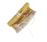 Artibetter 1 Pz Palazzo Penna custodia da viaggio per orologio astuccio per matite in stile antico portapenne rotante portamatite rotante sacchetto a penna supporto a matita poliestere Giallo