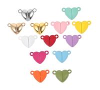 Artibetter 1 Scatola Chiusure Magnetiche Forma Cuore Metallo per Collane e Braccialetti Chiusura Facile e Pratica per Gioielli Fai Da Te
